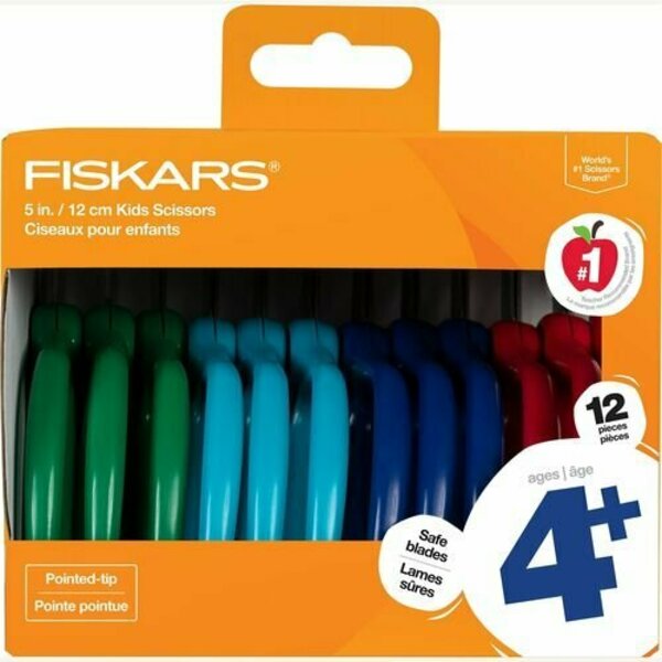 Fiskars SCISSORS, KIDS, CLASSPK, POINT, 12PK FSK1067002